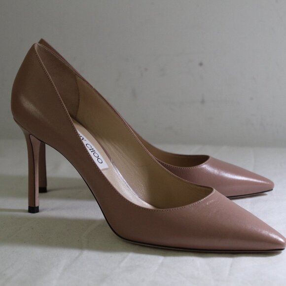 NWOB Jimmy Choo Heels Pumps Classic Romy Stiletto Pump Leather 41 - Picture 4 of 8